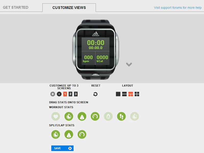 micoach smart run watch