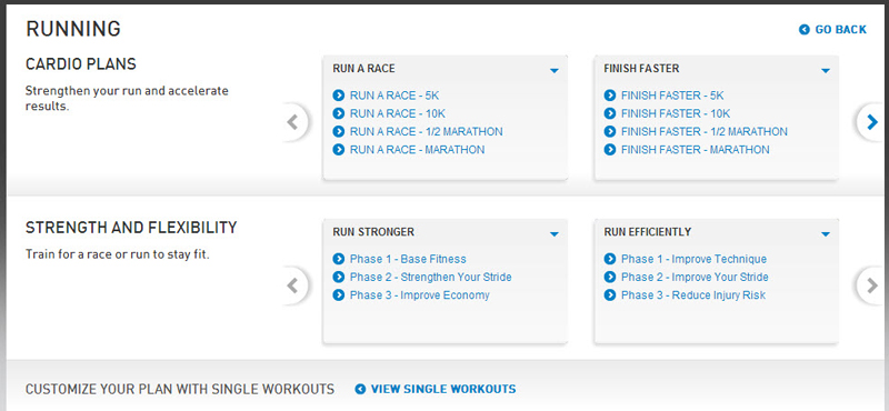 adidas micoach training plans