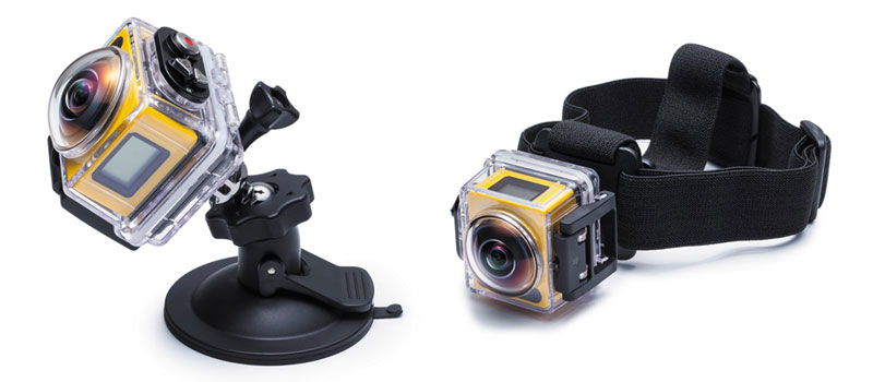 Kodak PIXPRO SP360 Action Cam with Explorer Accessory Pack, 1080p