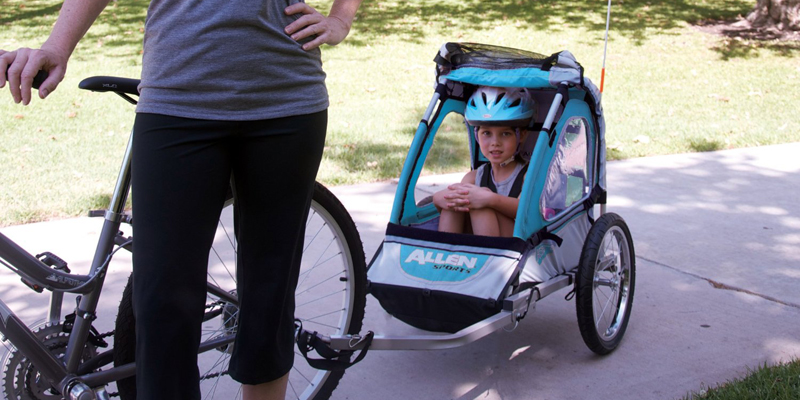 allen sports 1 child bike trailer