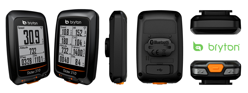 Bryton Rider 310T GPS Cycling Computer w/ Cadence & Heart Rate 