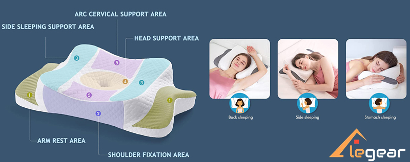  Elegear Cervical Pillow for Neck Pain Relief